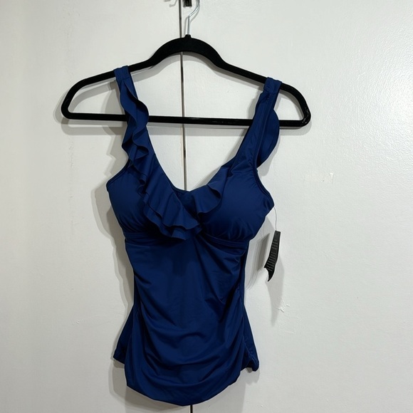 Ralph Lauren Sapphire Beach Club Tankini Size 4 - Picture 3 of 4
